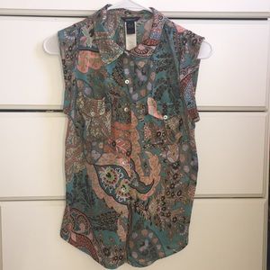 MANGO Sleeveless shirt